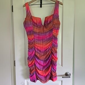 Fashion Nova bodycon ruched dress